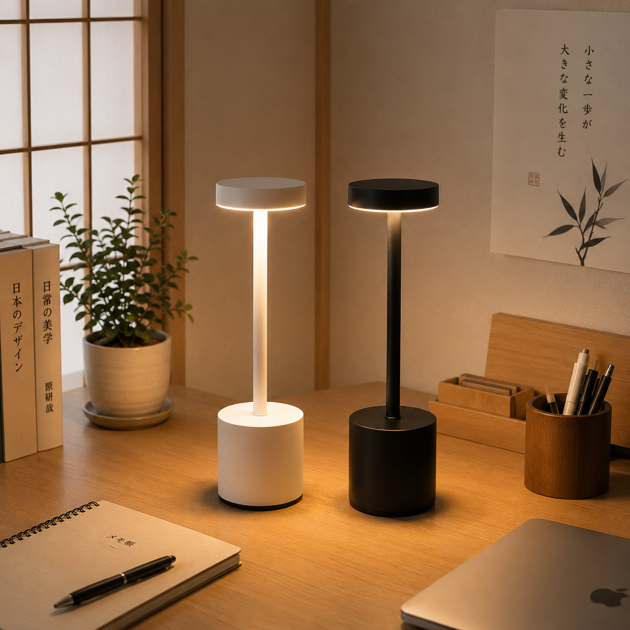 LumiBeam™｜3色調光・タッチ操作対応 充電式コードレステーブルライト