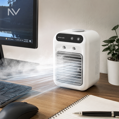CoolMist Air™｜USB充電式卓上冷却ミストファン・2段階風量・静音設計